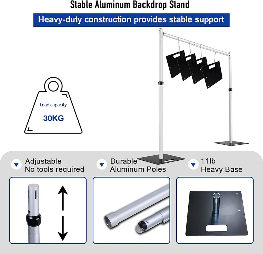 Amazon.co.jp: Hecis 高耐久背景スタンド 10x10フィート パイプ